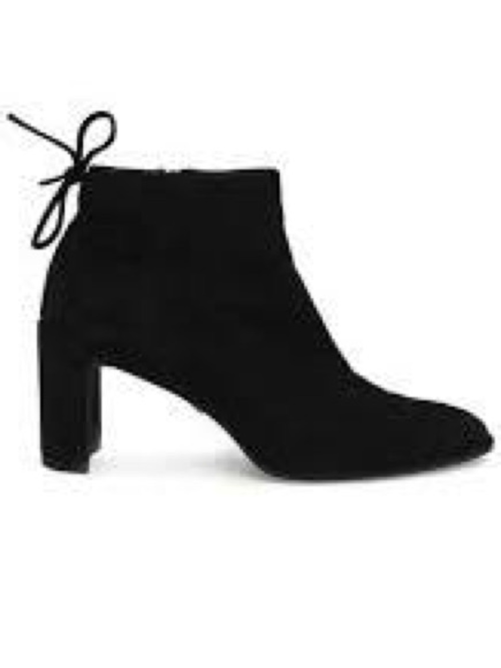 Stuart Weitzman Lofty Black Suede Pointed Toe Booties Ankle Boots Size 9.5